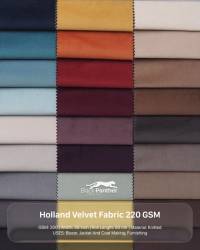 Holland Velvet Fabric 220 GSM | Knitted 58” Width, 50m Roll | Blazers, Jackets & Coats  in Surat